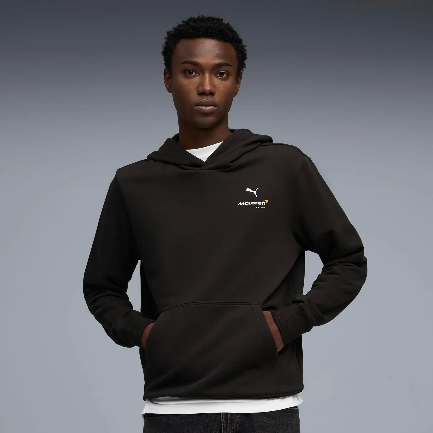 PUMA McLaren ESS 2026 felpa cappuccio Papaya
