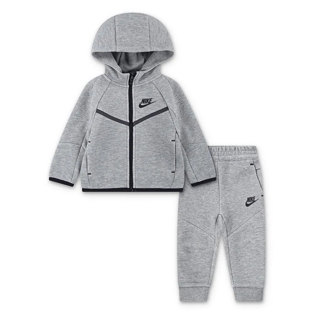 Nike Tech Fleece tuta bimbo pile grigio taglie bimbo