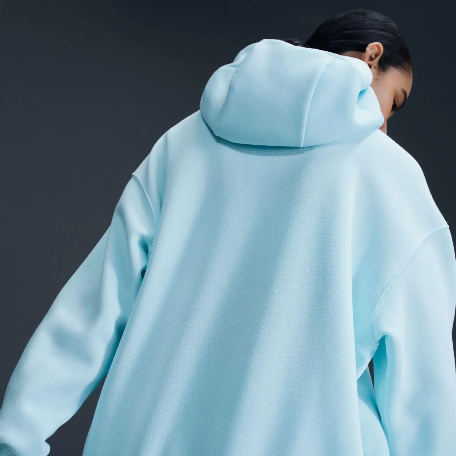 Nike Phoenix Fleece Felpa Donna Glacier Blue calda