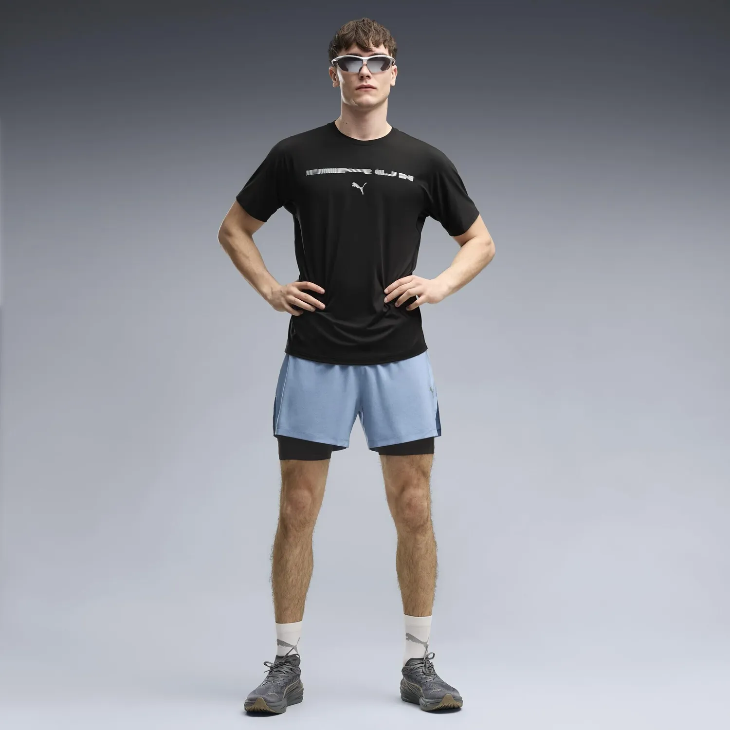 Puma Run Brightstride Cloudspun t-shirt nera