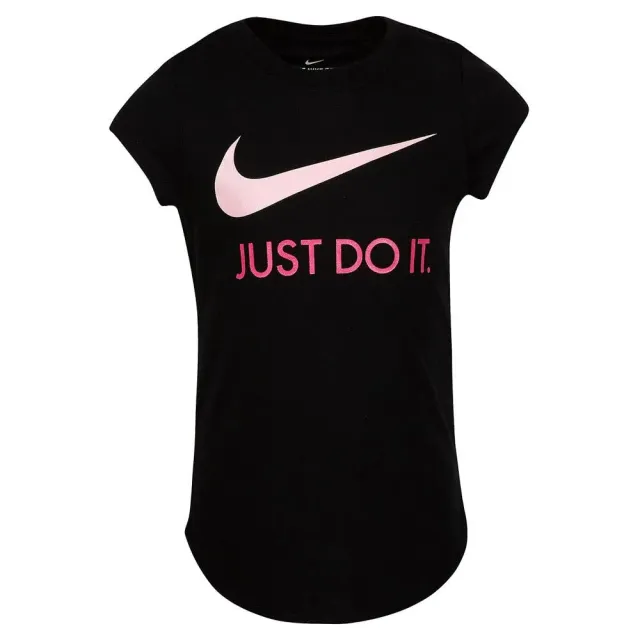 Nike T-shirt bambina nera cotone manica corta
