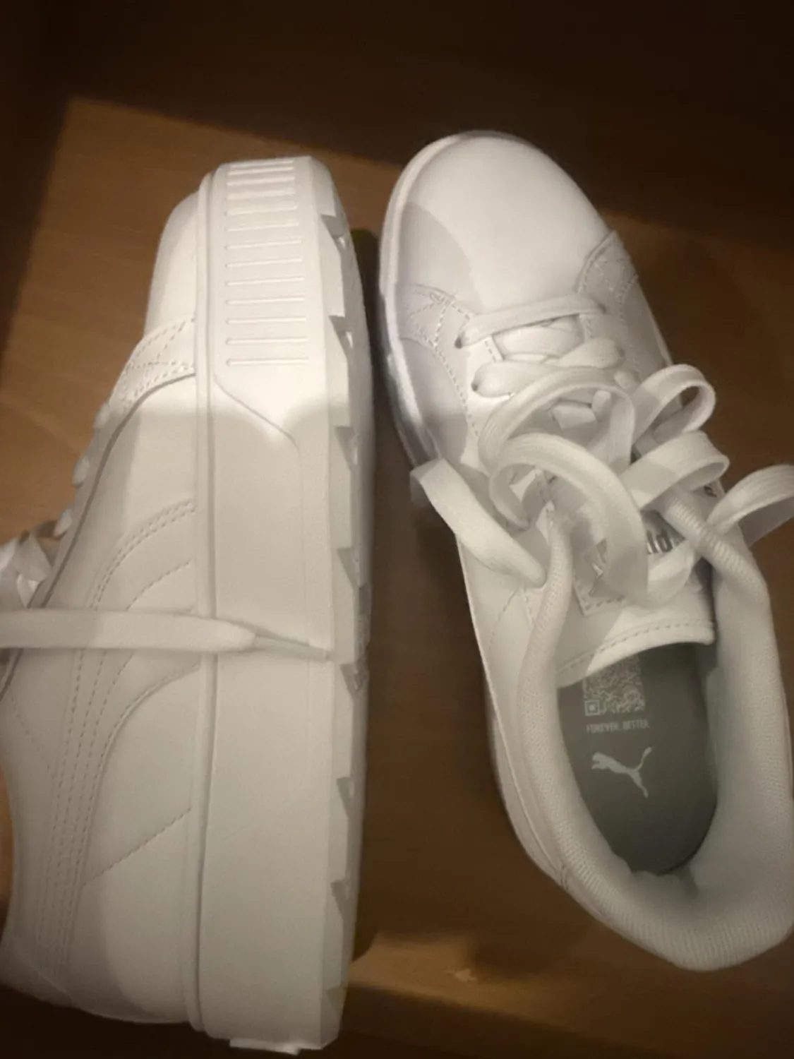 Puma Karmen L sneakers donna platform bianche