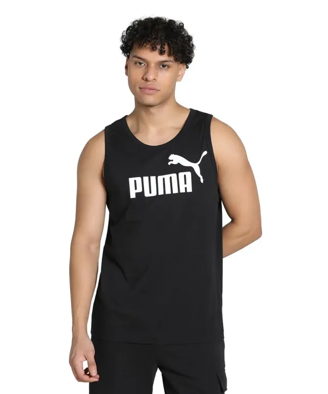Puma Ess Logo Tank canotta uomo cotone estiva