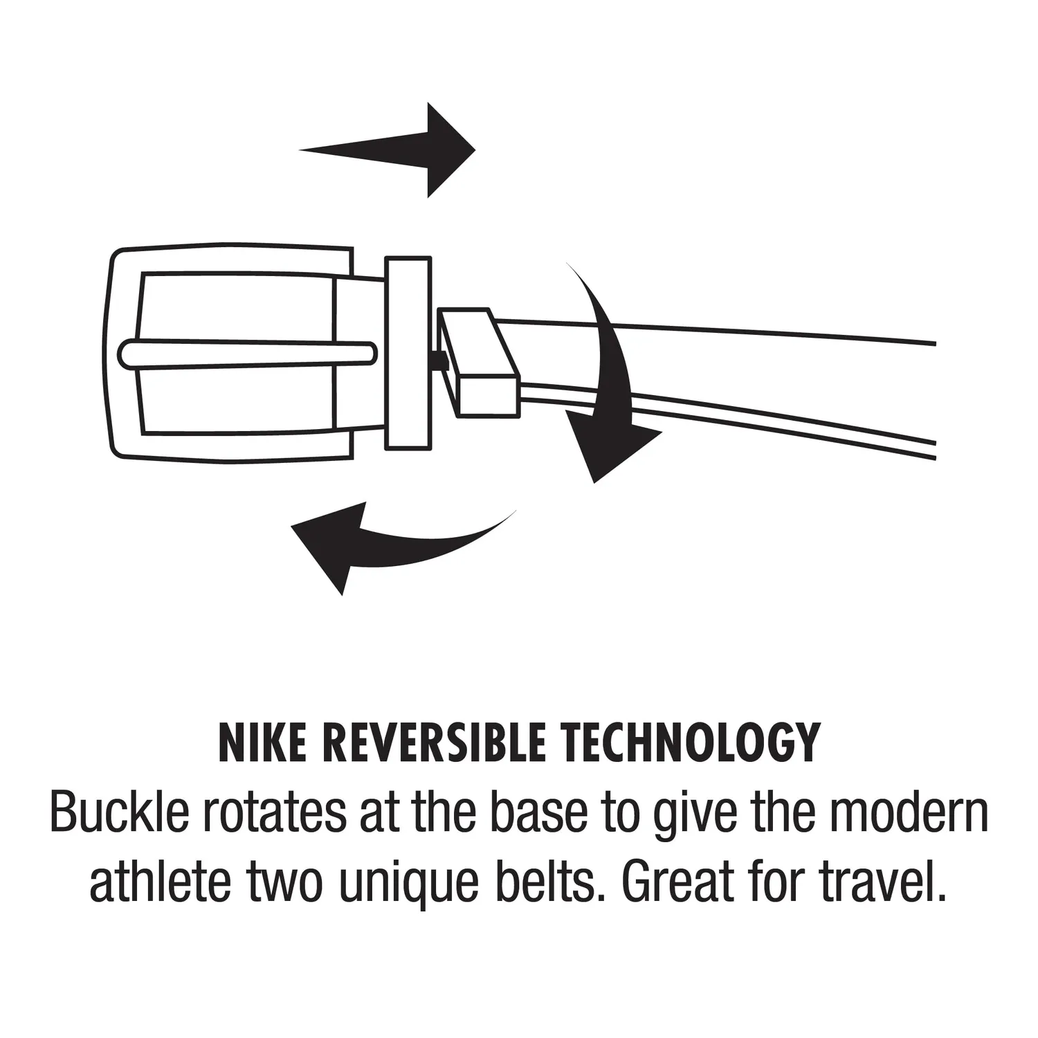 Nike cintura uomo reversibile nera-grigia taglia 38