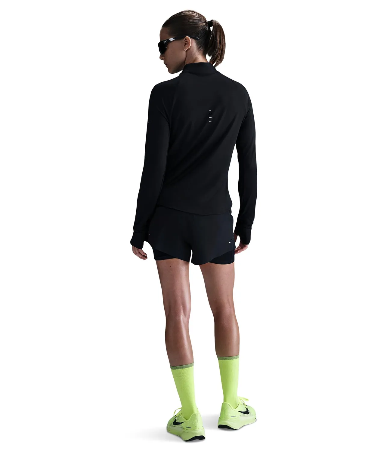 Nike Swift Dri-Fit UV Halfzip Maglietta Donna L traspirante