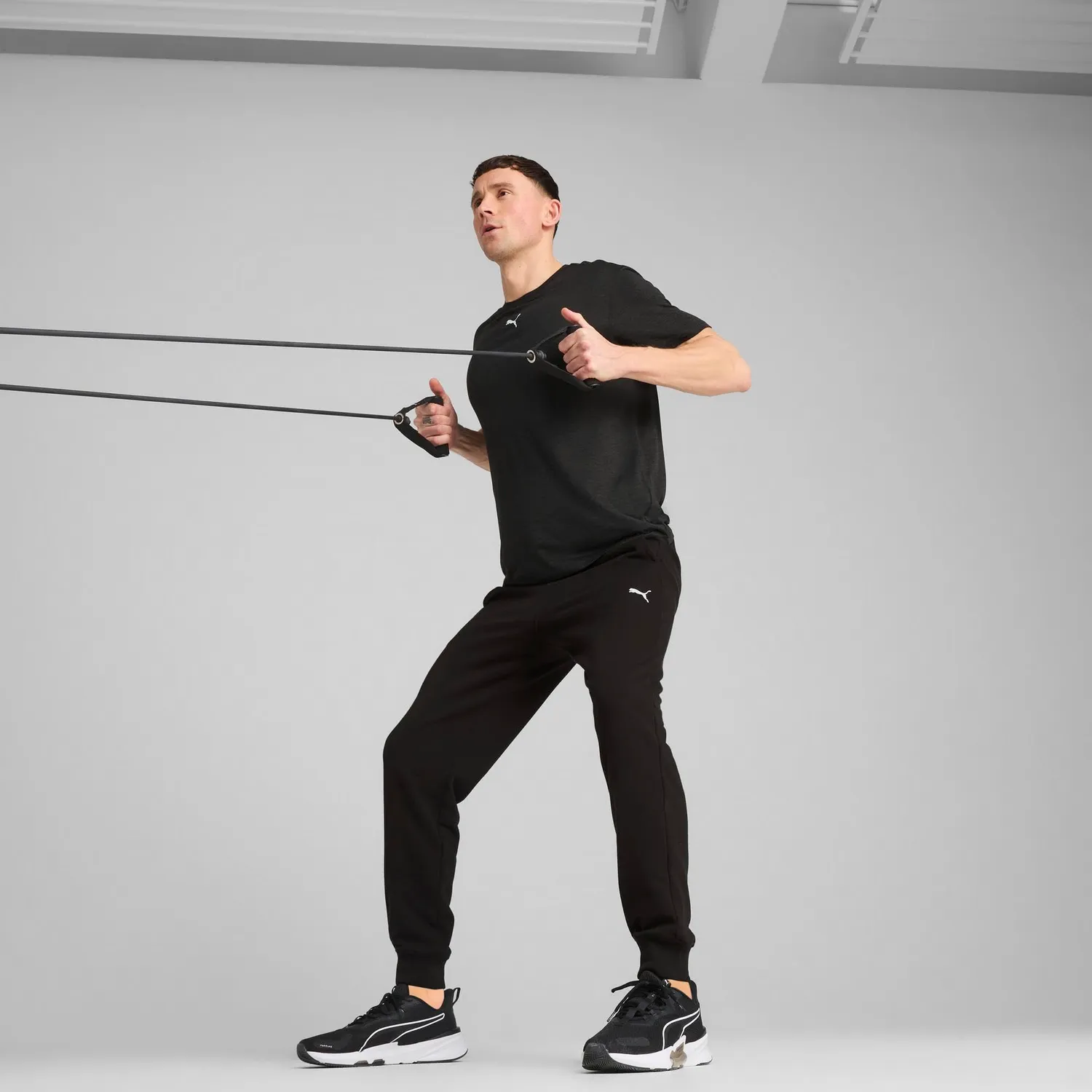 Puma Essentials Tad Jogger pantaloni tuta neri felpati