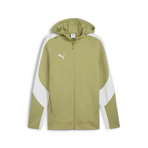 Puma Teamevostripe felpa uomo con cappuccio M grigia
