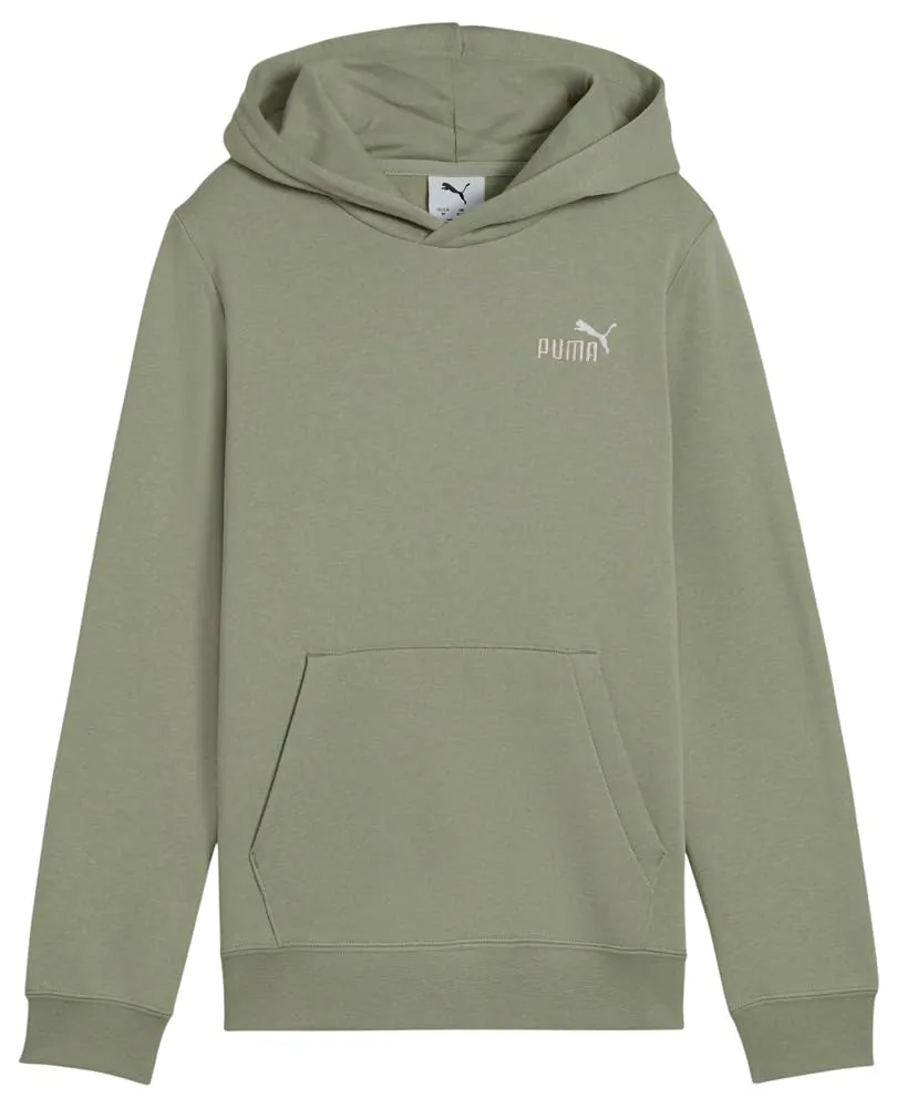 Puma Ess Logo felpa cappuccio bimbo nera calda