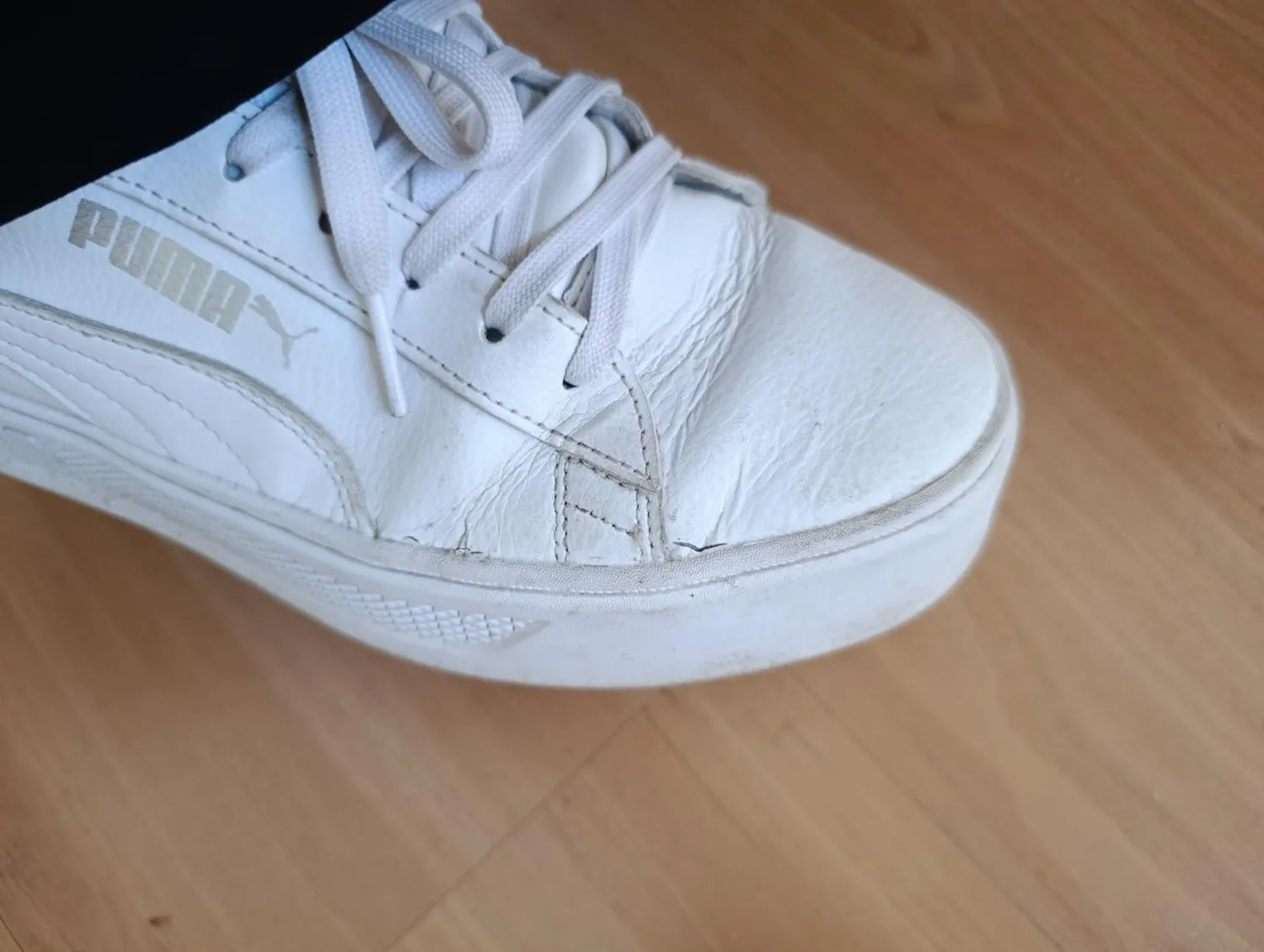 Puma Smash Platform V3 sneakers donna bianco argento plateau