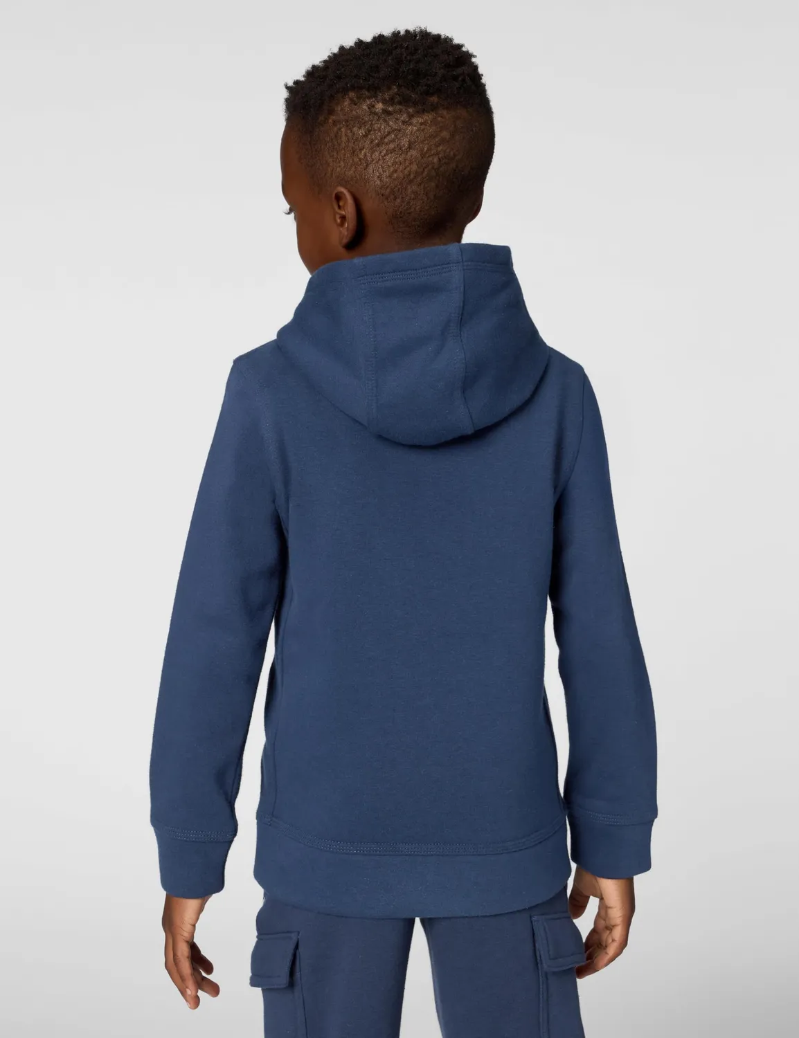 Nike Club Fleece Lbr felpa cappuccio bimbo nero 2-3 anni