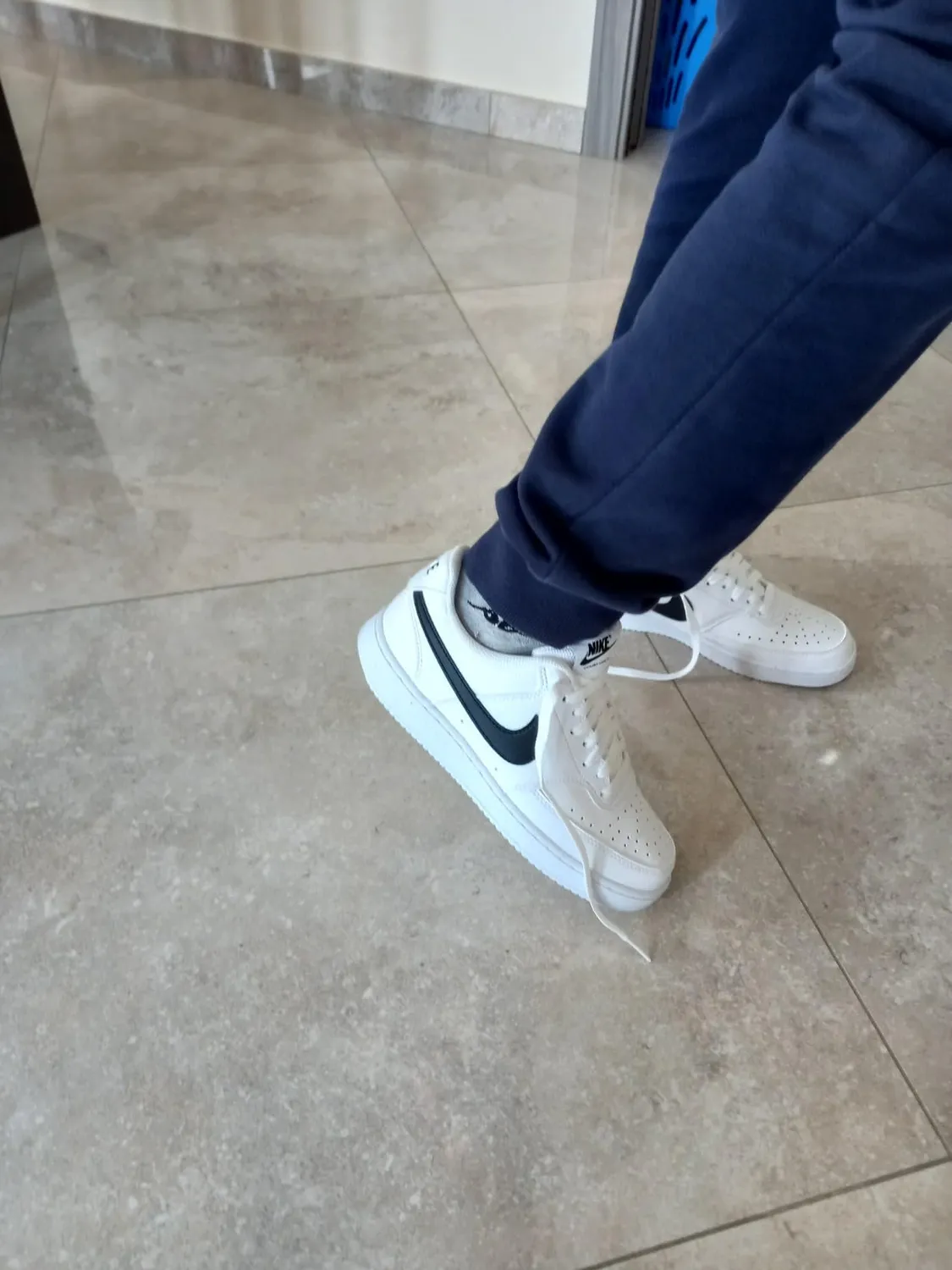 Nike Court Vision Low sneakers bianco nero 38.5 EU