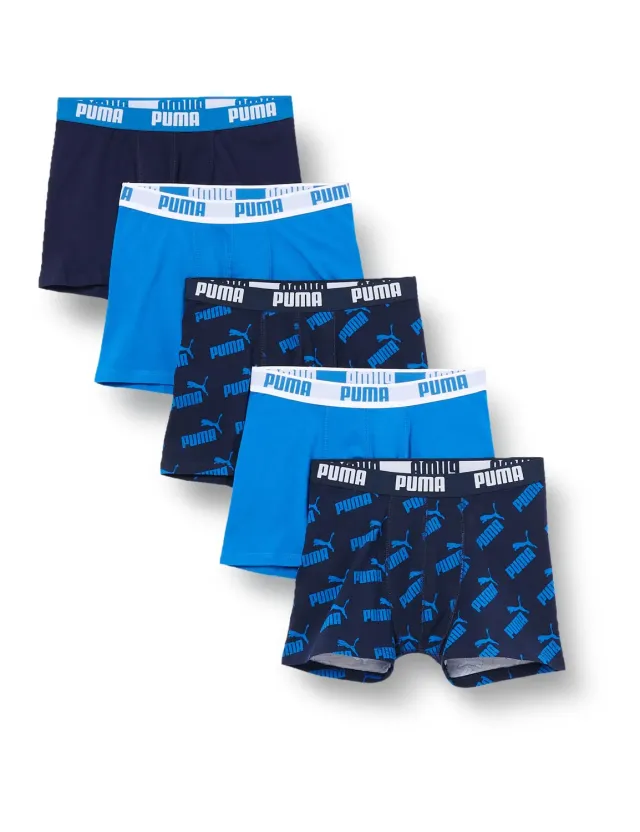 Puma boxer bimbo cotone all-over-print 5 pack