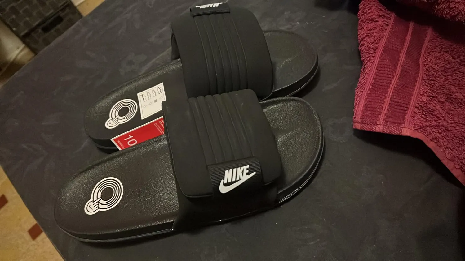 Nike Offcourt Adjust Slide ciabatte vela 10 UK regolabili