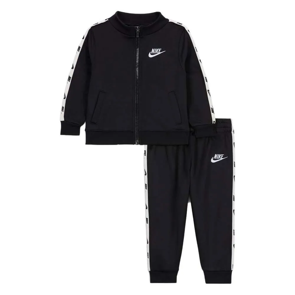 Nike Full Zip Logo Tape tuta bimbi nero 5-6 anni