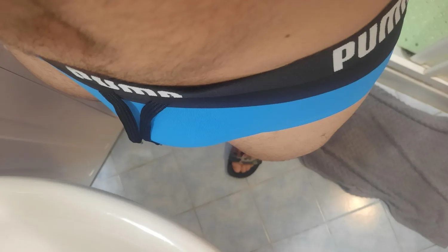 PUMA costume slip uomo cloro resistente blu