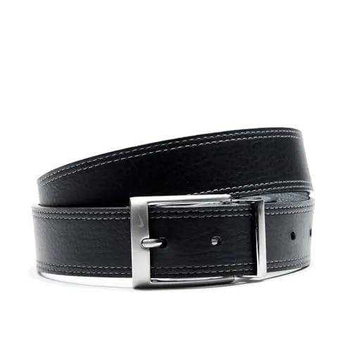 Nike cintura uomo reversibile nera-grigia taglia 38