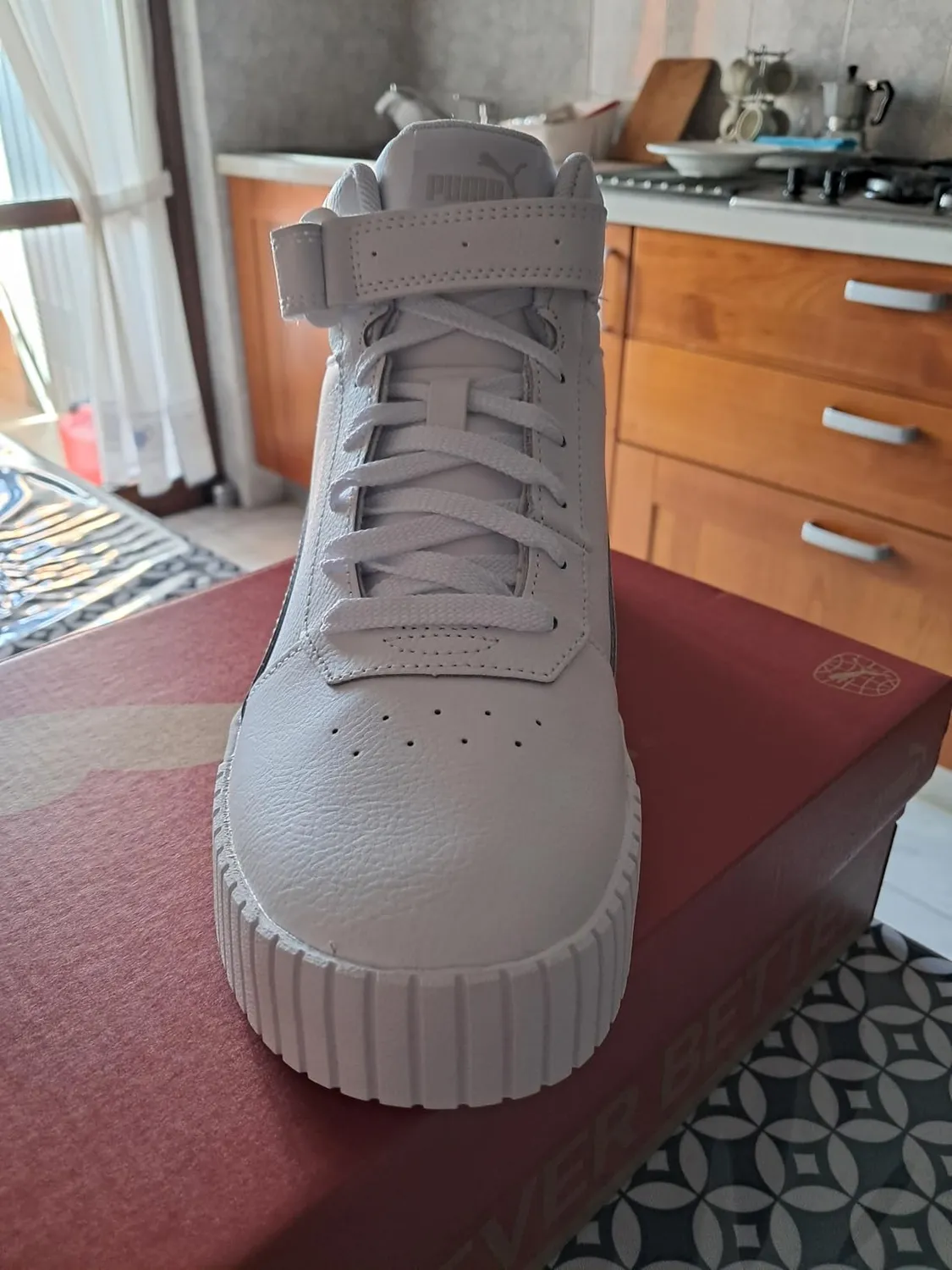 PUMA Carina 2.0 sneakers mid donna bianche