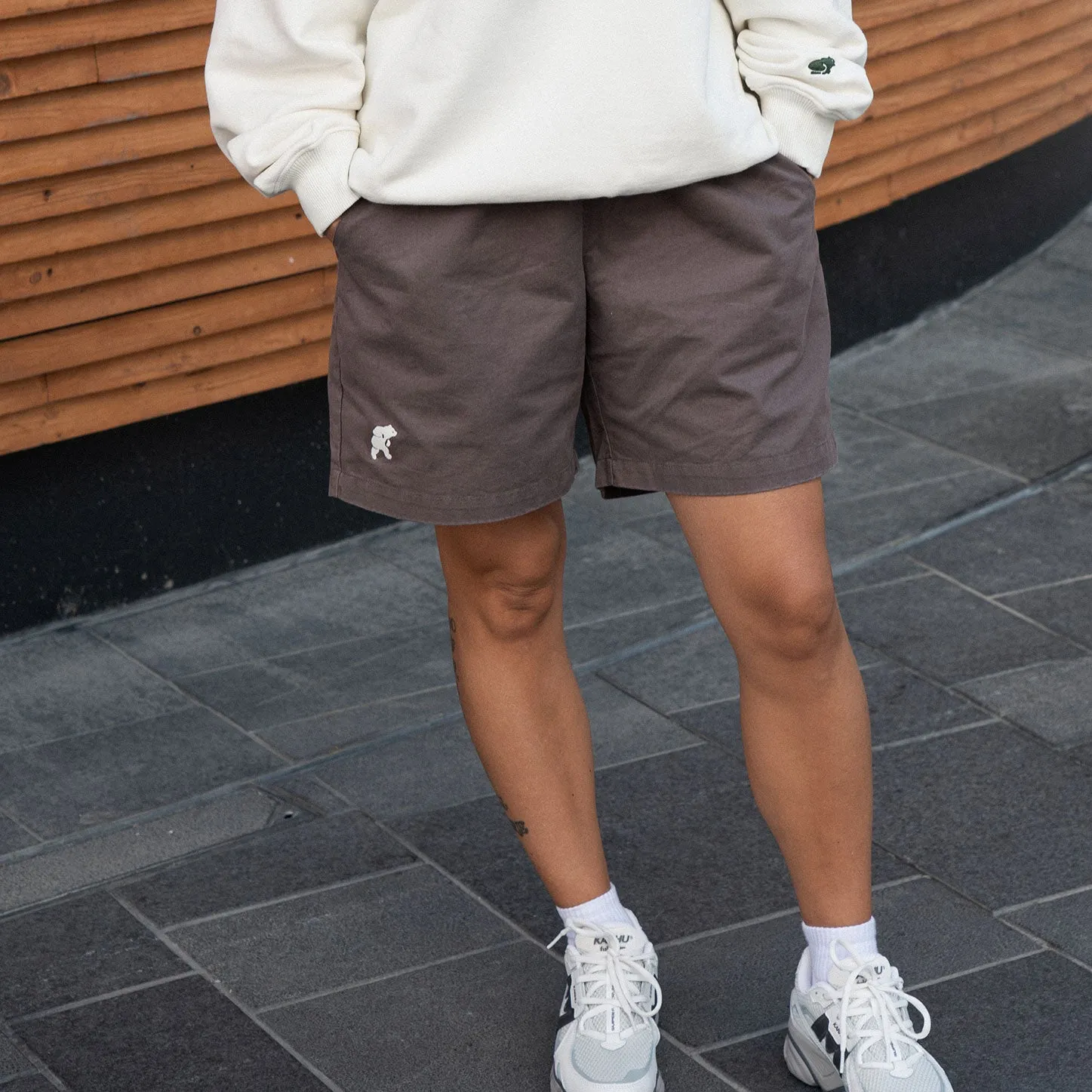 Karhu Trampas shorts Coffee Quartz cotone con tasca