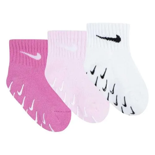 Nike Gripper Qtr calzini bambino 3 paia flamingo