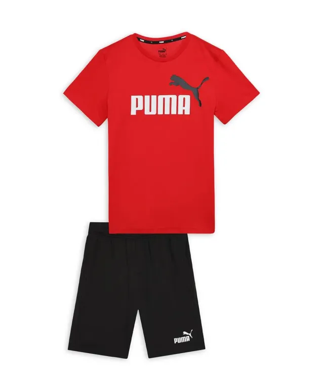 Puma Ess Tee Shorts Set tuta bimbi 3-4 anni cotone