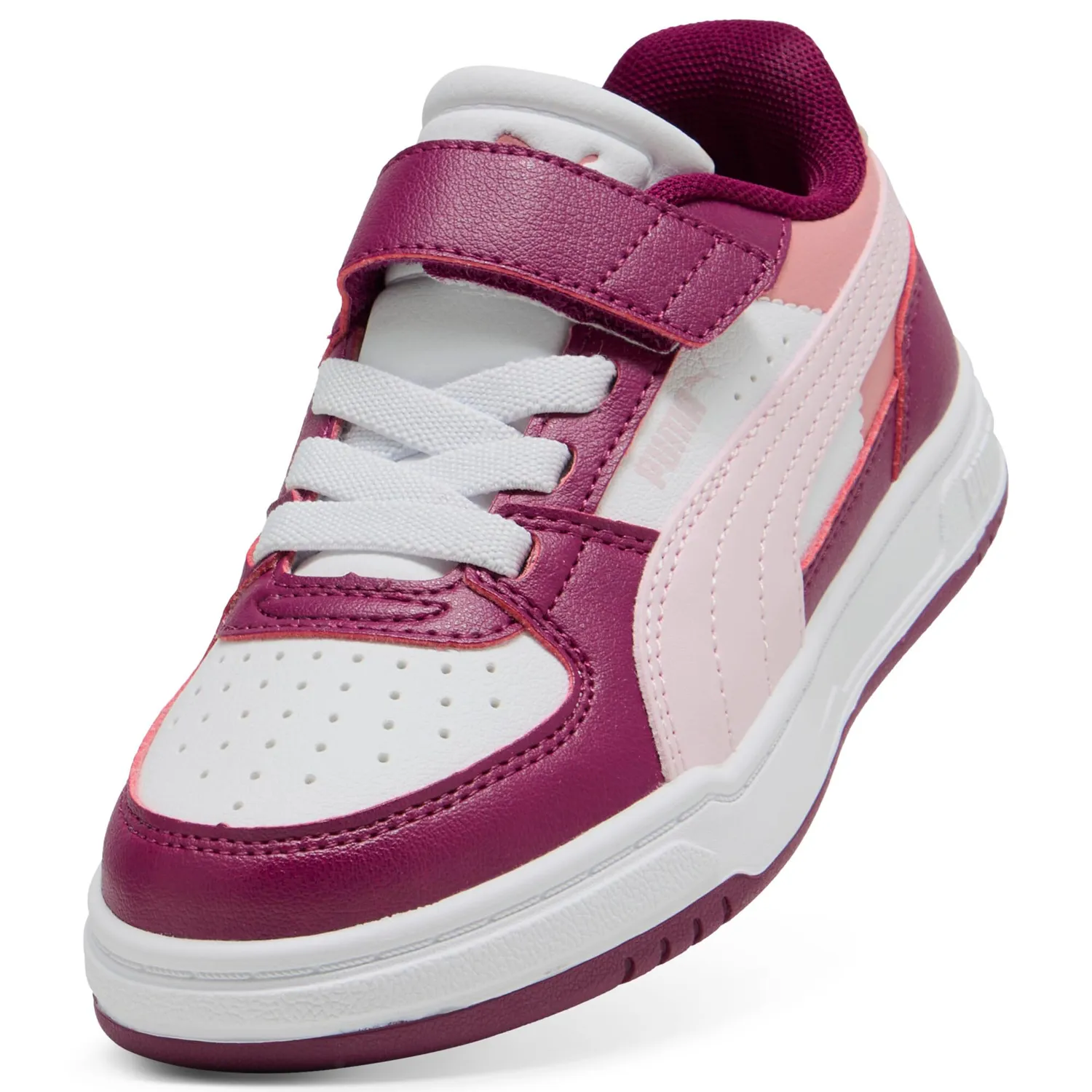 Puma Caven III Block Sneakers Bambino Strappo Bianco