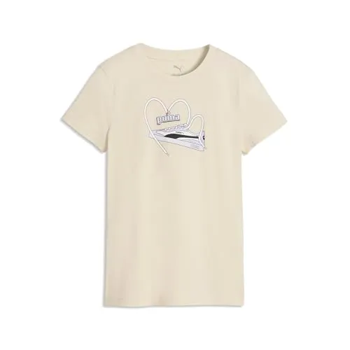 Puma Graphic Slim Sneaker Tee G maglietta bambina stampa