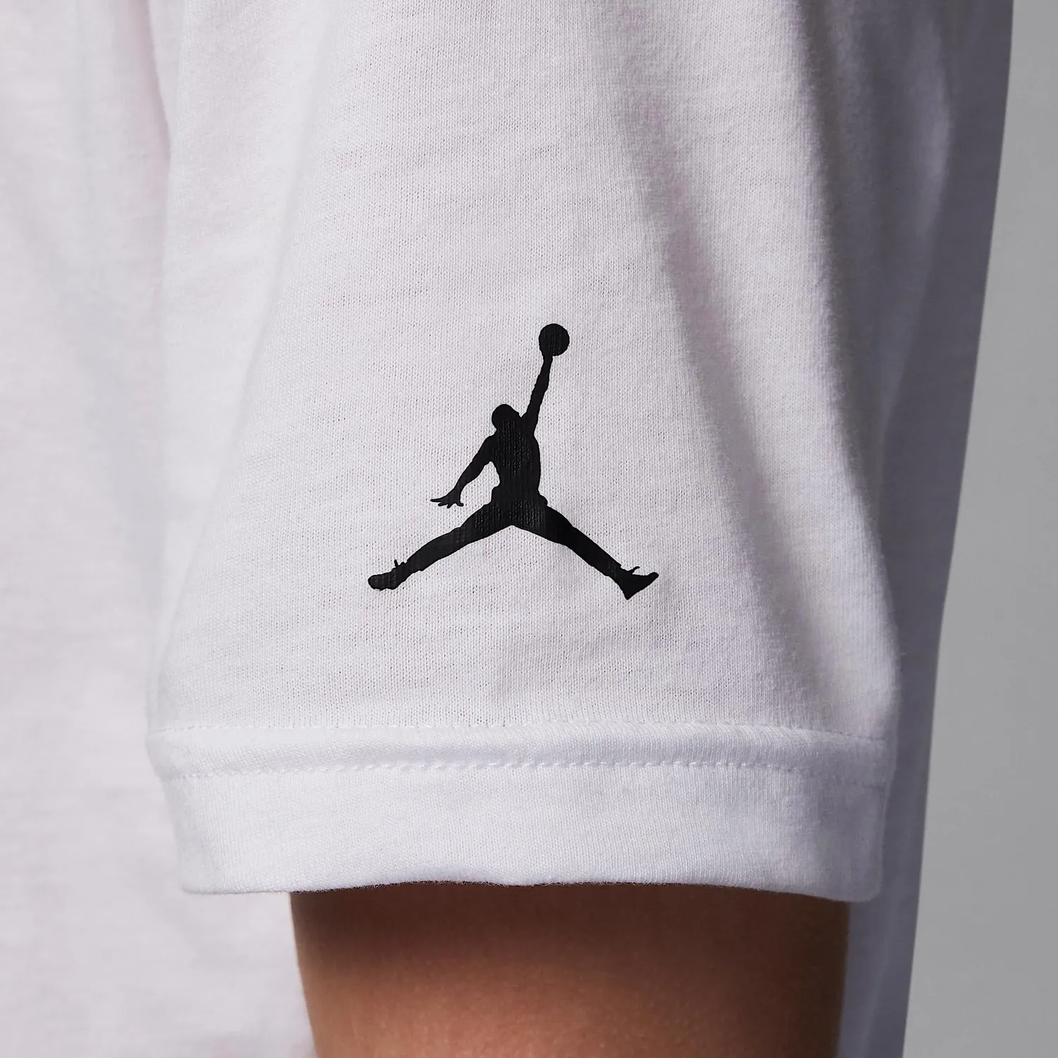 Jordan t-shirt bambini S bianca logo ricamato