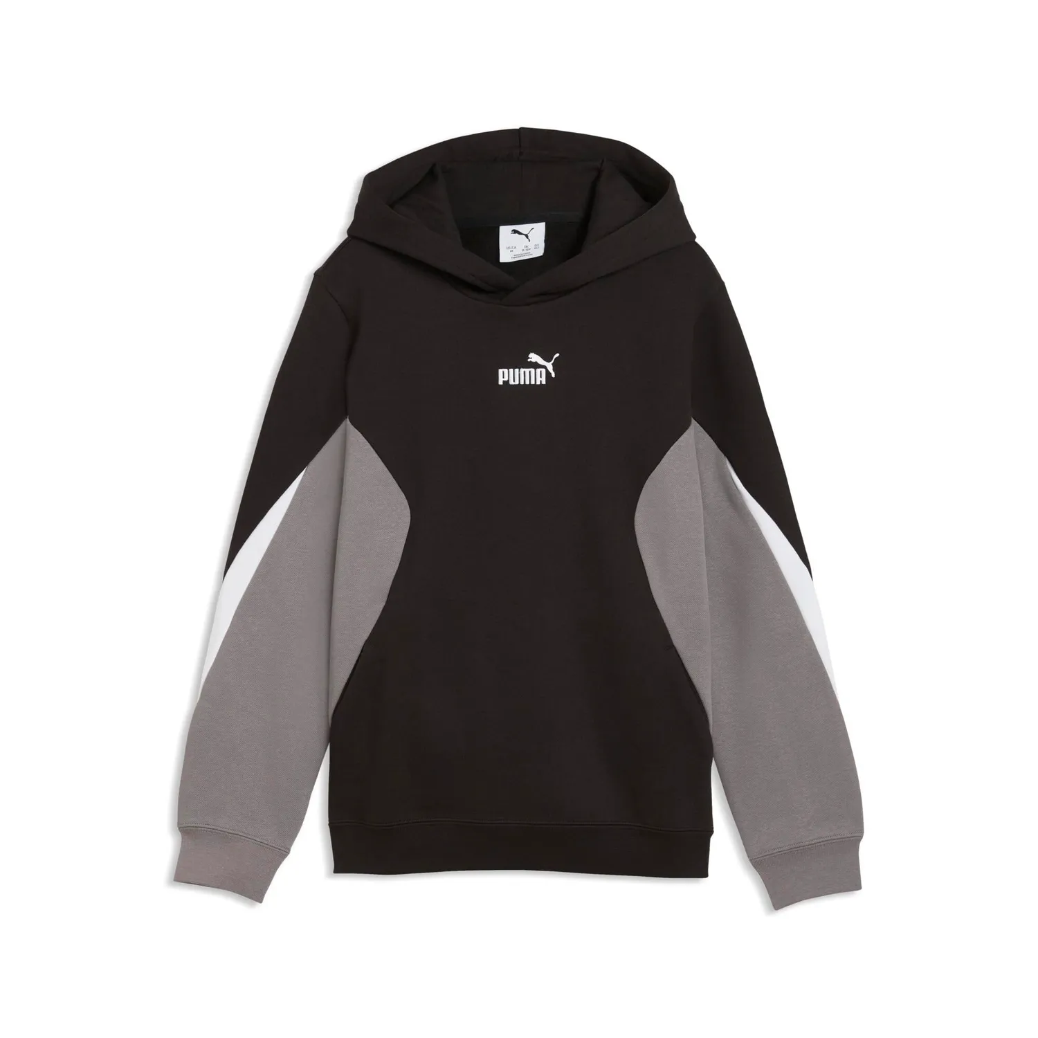 Puma Ess Block Hoodie felpa bambino 164 petrol