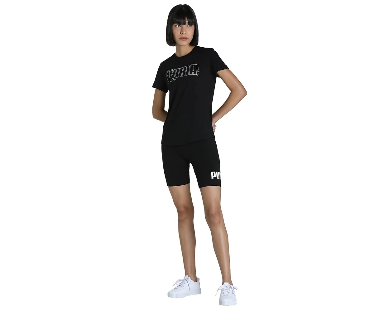 Puma Ess 7 Logo Short leggings ciclista nero