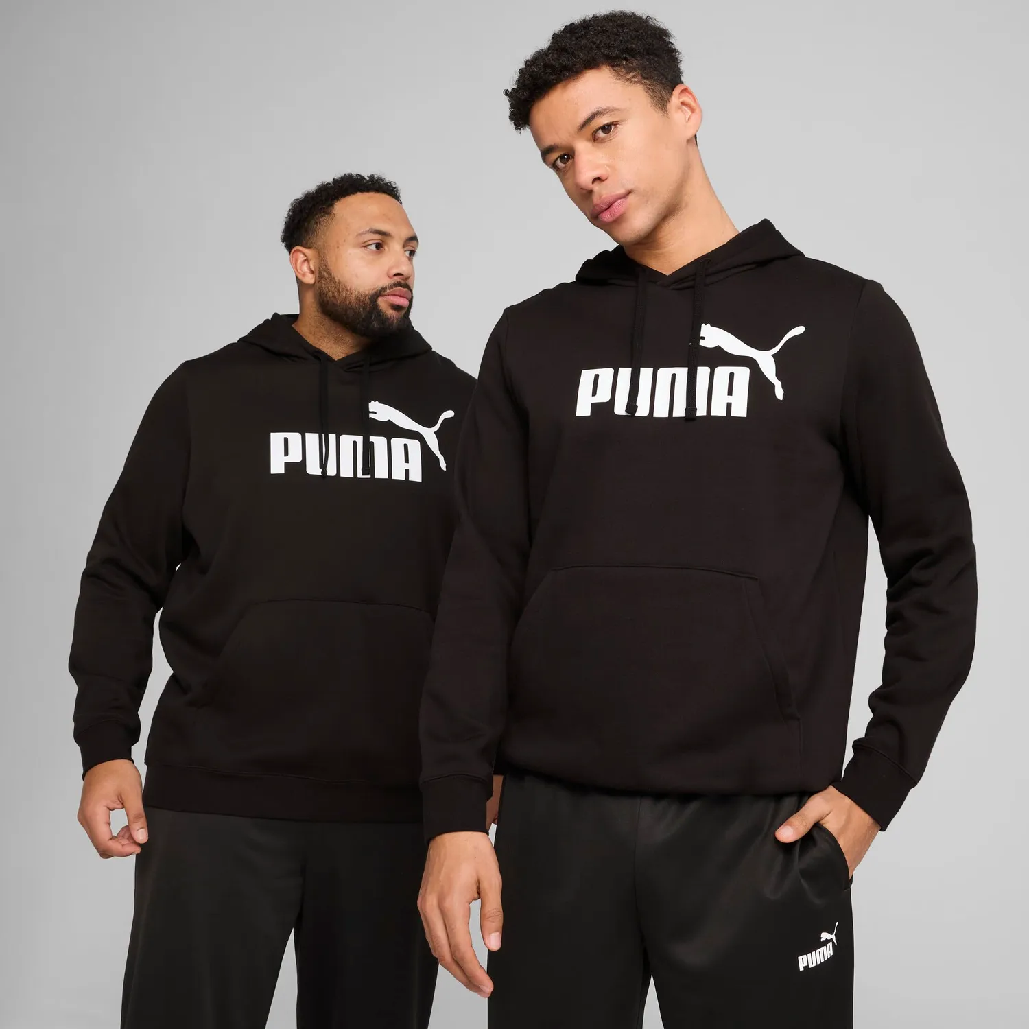 Puma ESS No.1 Logo Hoodie FL felpa con cappuccio uomo in pile
