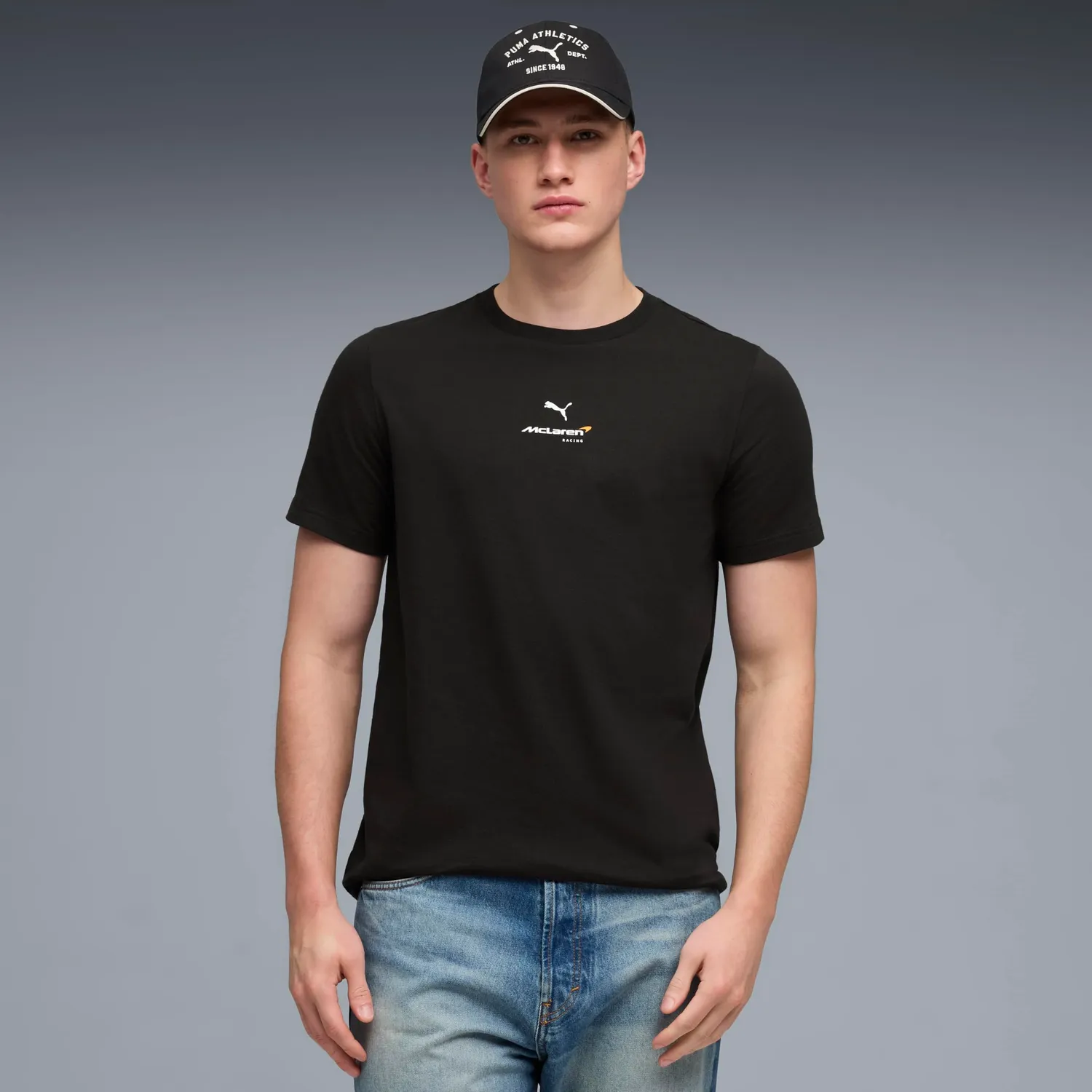 Puma McLaren Small Logo 2026 T-shirt Uomo nera motorsport