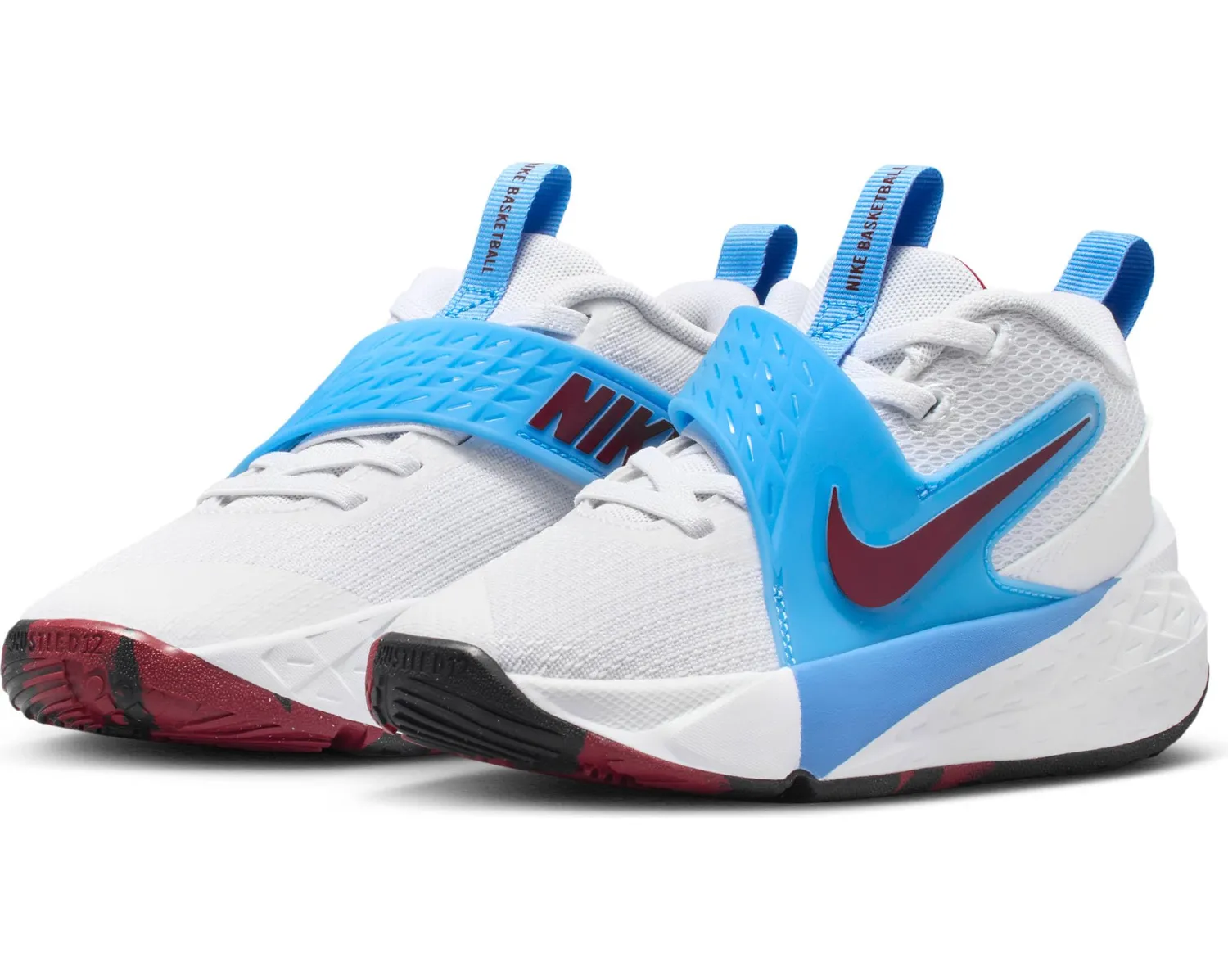 Nike Team Hustle D 12 scarpe basket bimbo 31,5 con strappo