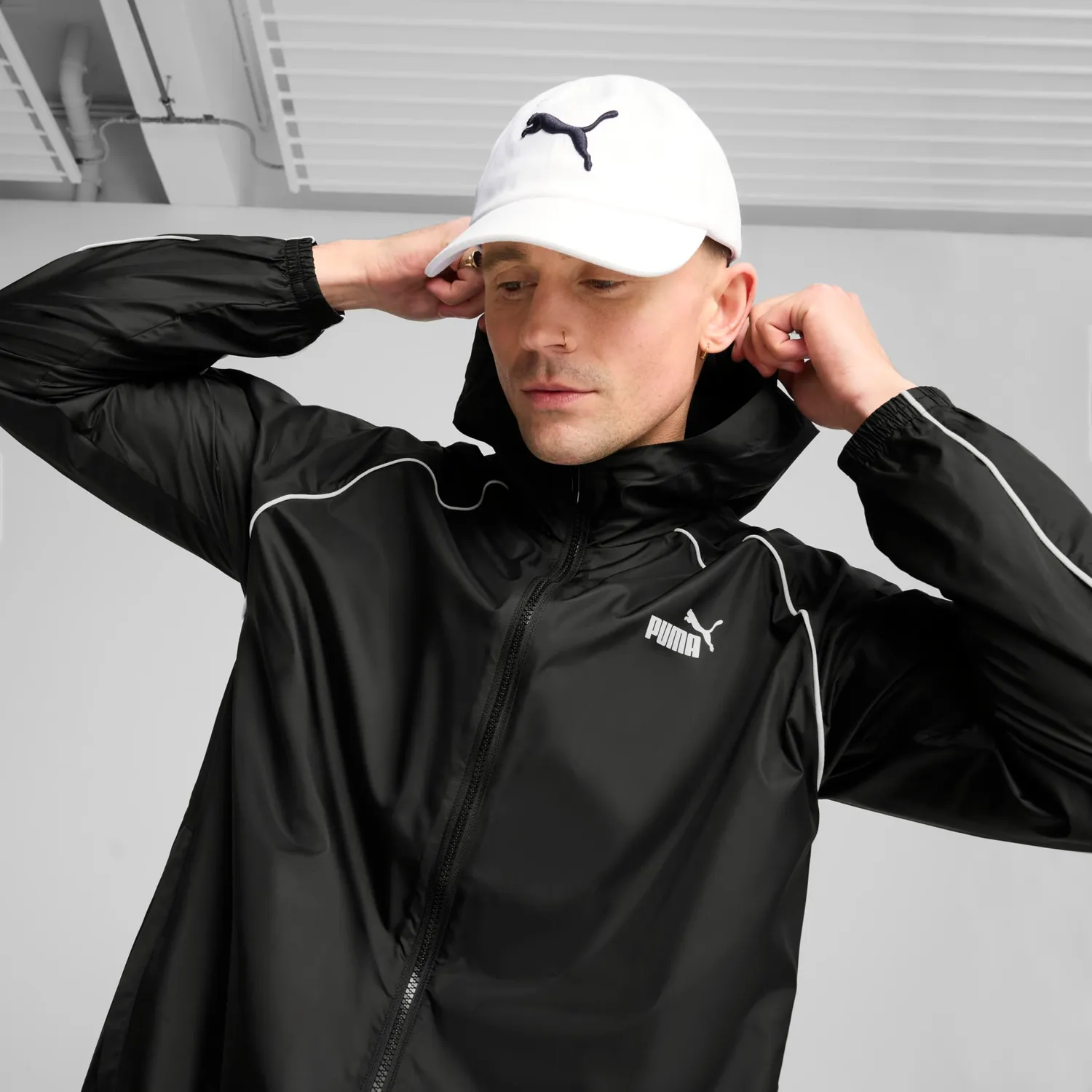 Puma Ess Cat BB cappello bianco visiera unisex