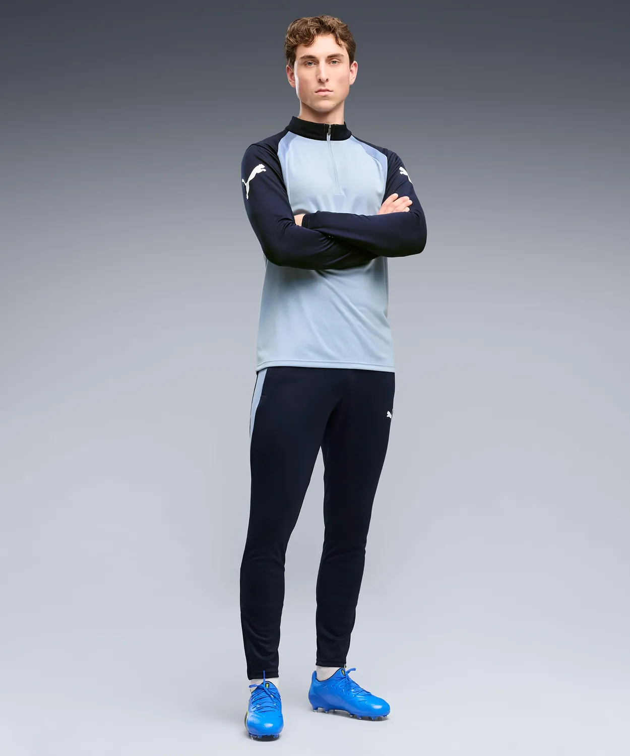 Puma IndividualFinal 1/4 Zip felpa uomo calcio