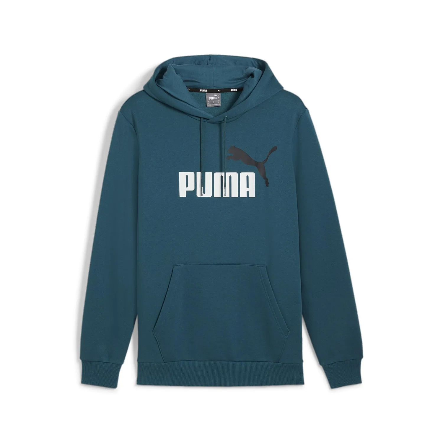 Puma Essentials felpa uomo con cappuccio cotone grigia