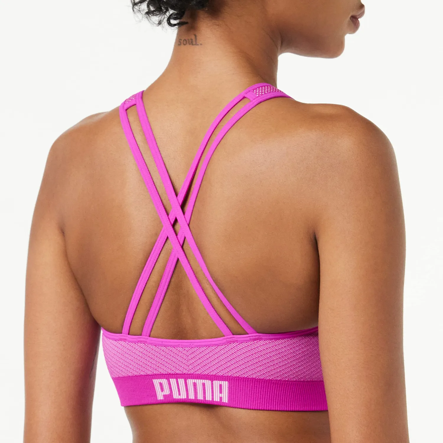 Puma Low Impact Long Line Reggiseno Donna Senza Cuciture