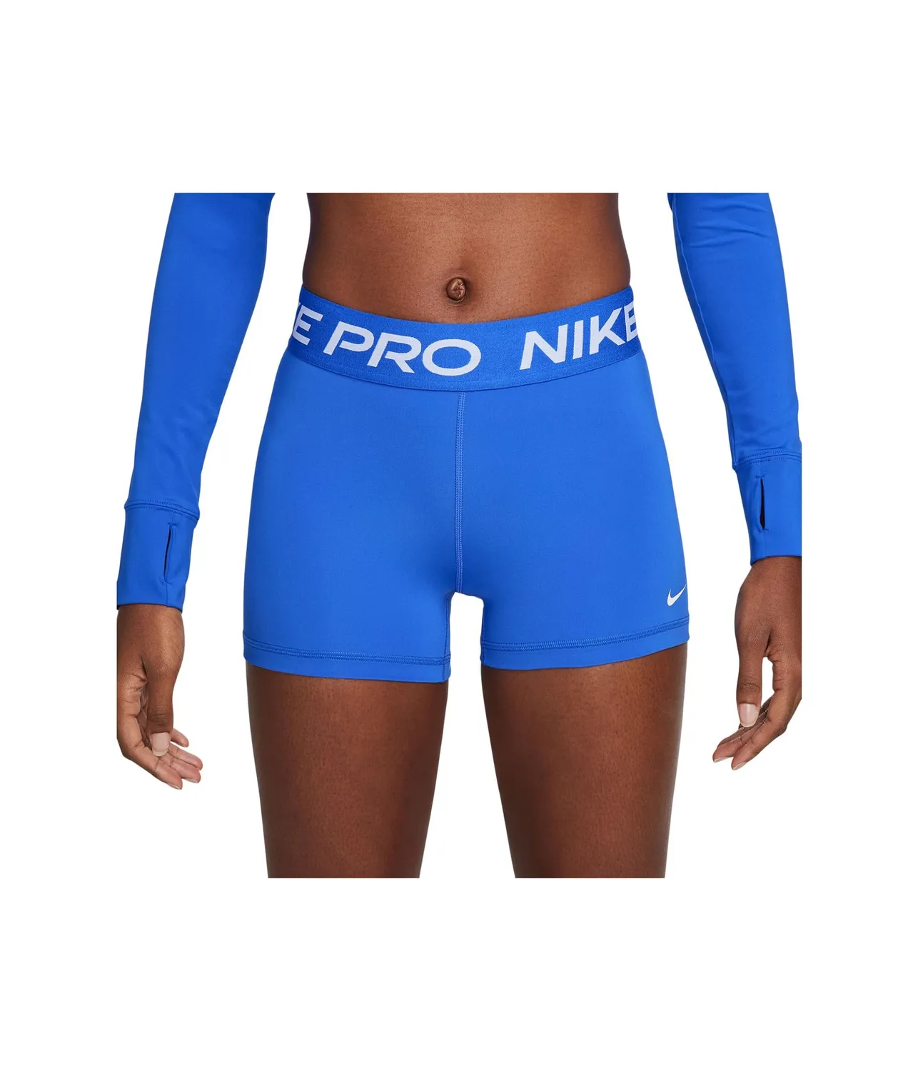 Nike Pro 365 Short 3IN shorts donna bianco Dri-Fit