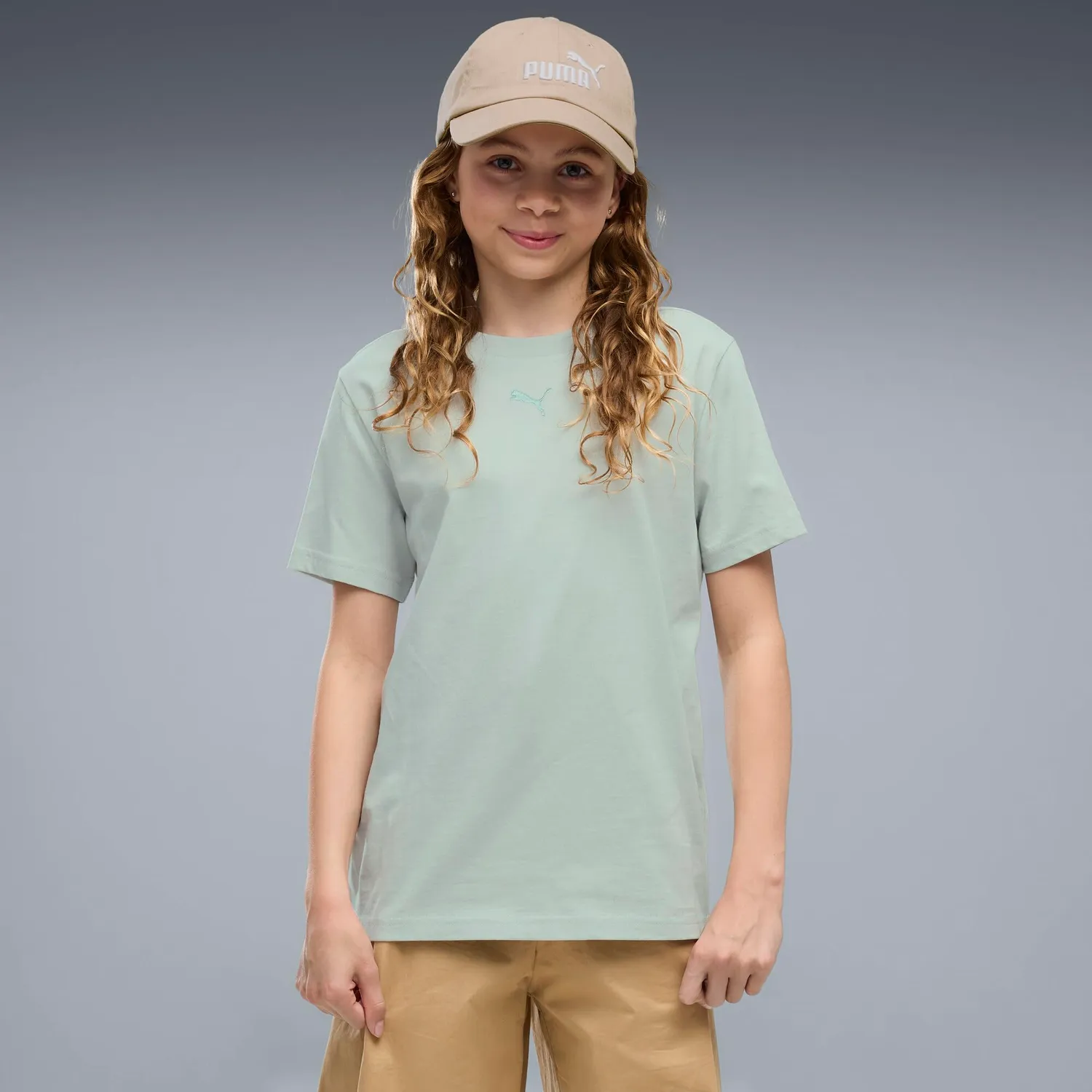 Puma ESS Centered Cat Logo Tee G maglietta bambina 1 pz