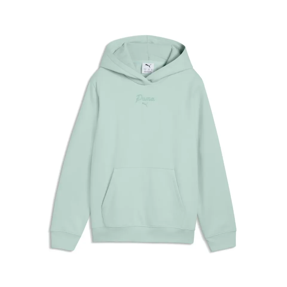 PUMA Ess Script Hoodie felpa bambina cappuccio cotone