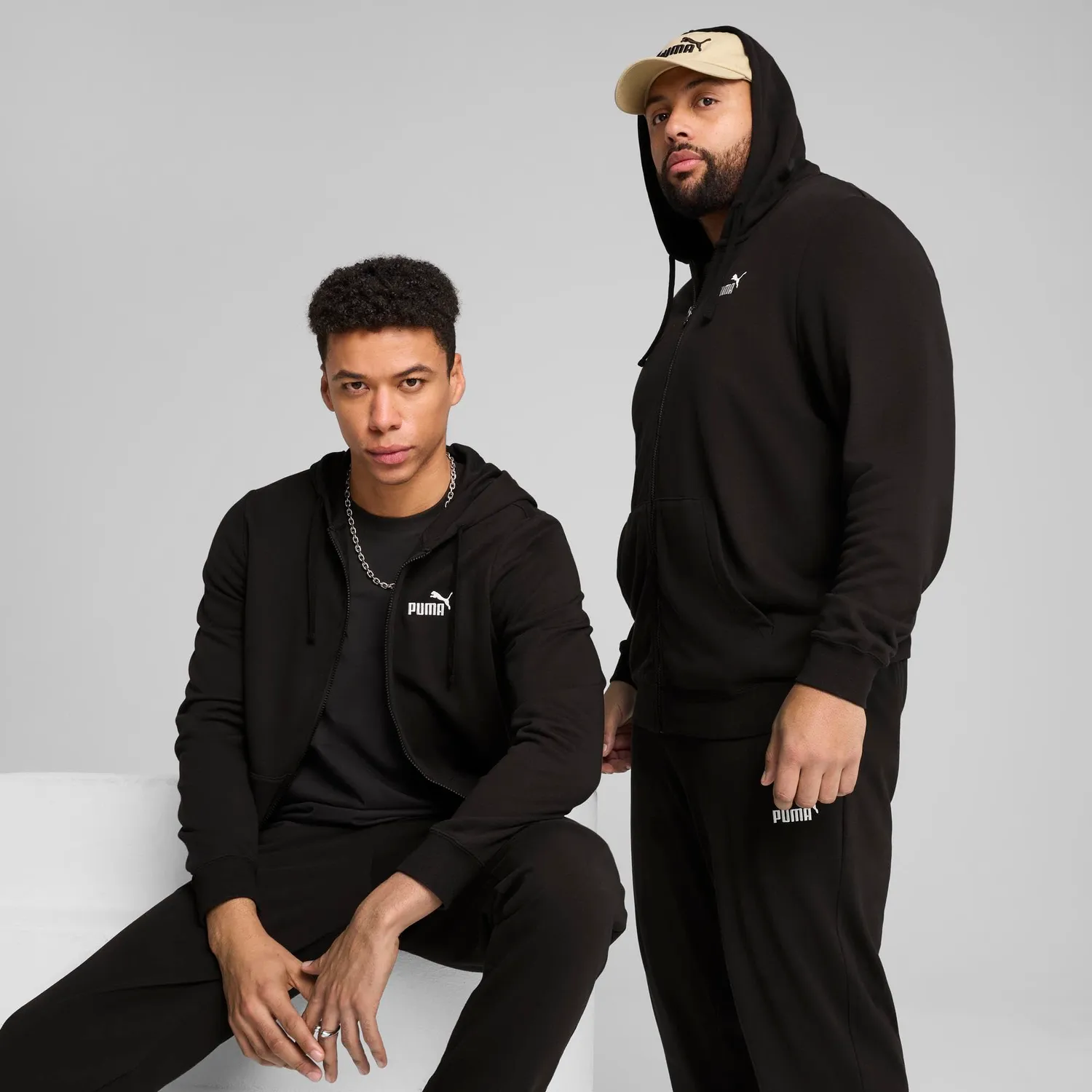 Puma Ess No.1 Logo felpa zip uomo S con cappuccio