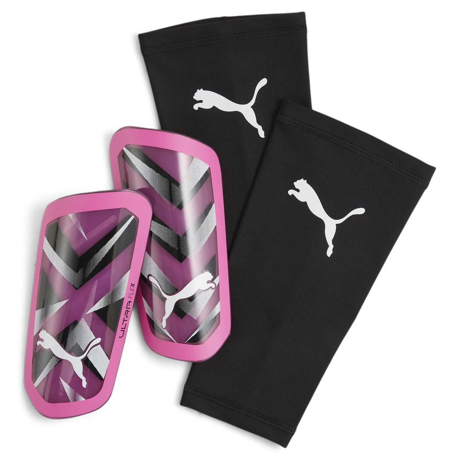 Puma Ultra Flex Sleeve parastinchi nero-argento TPU
