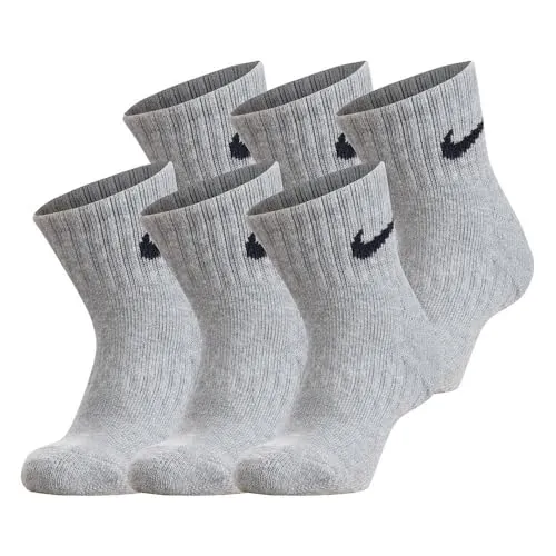 Nike Performance Basic Quarter calzini bambini grigi