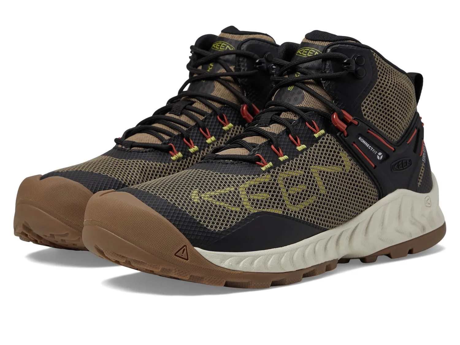 KEEN Nxis Evo Mid Waterproof scarponi uomo Triple Black