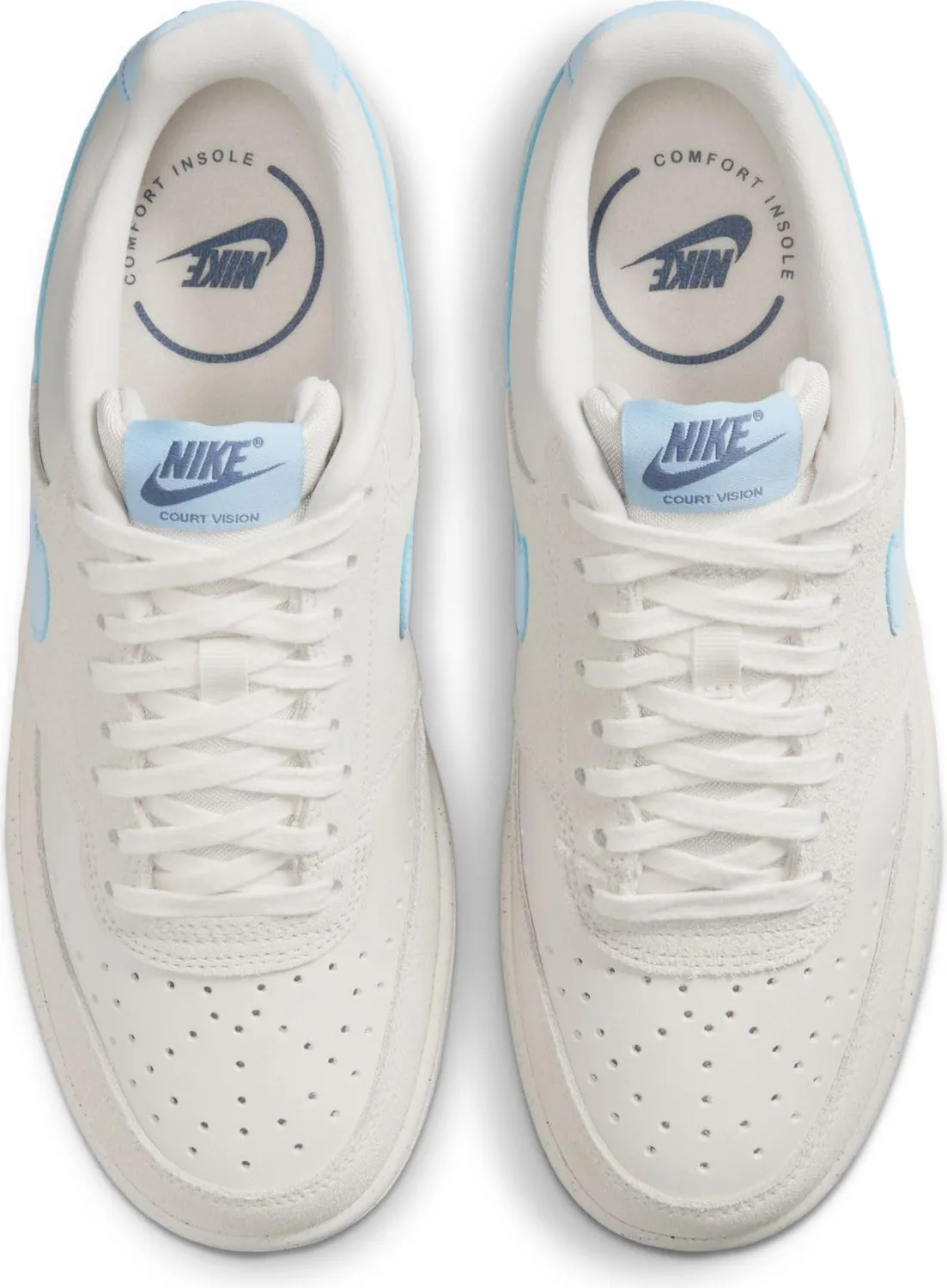 Nike Court Vision Low sneakers donna pelle bianca