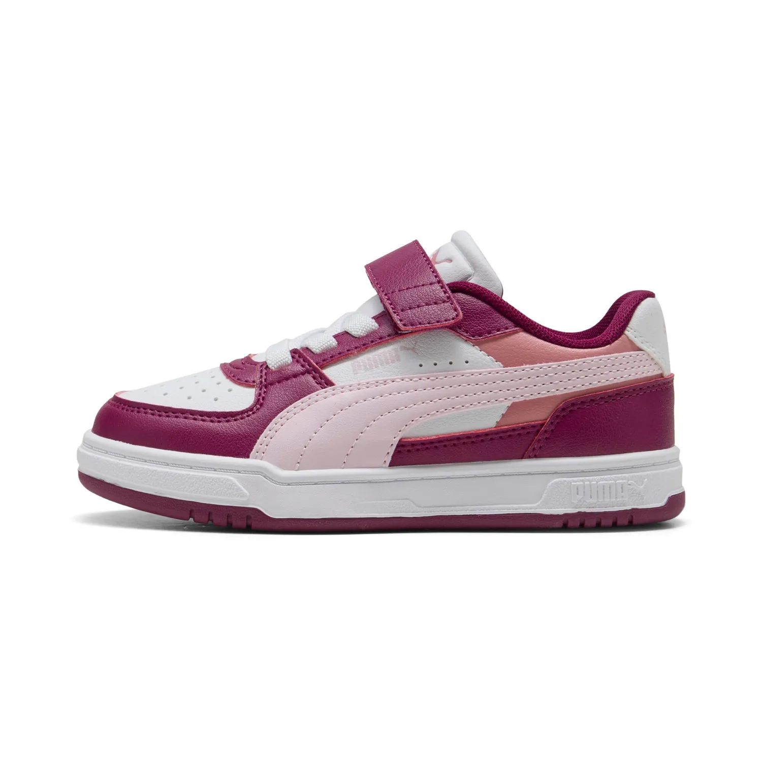 Puma Caven III Block Sneakers Bambino Strappo Bianco