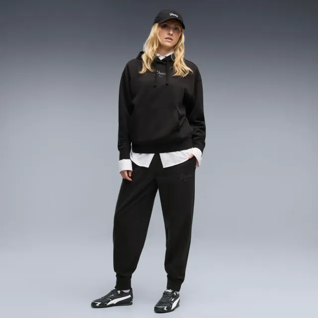 Puma Ess Script Comfort Sweatpants FL pantaloni felpa unisex