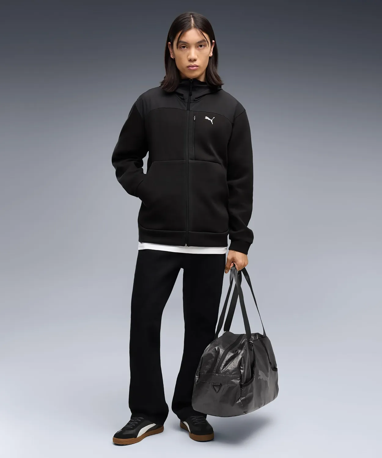 PUMA Pumatech Material Mix Full-Zip felpa Puma Black