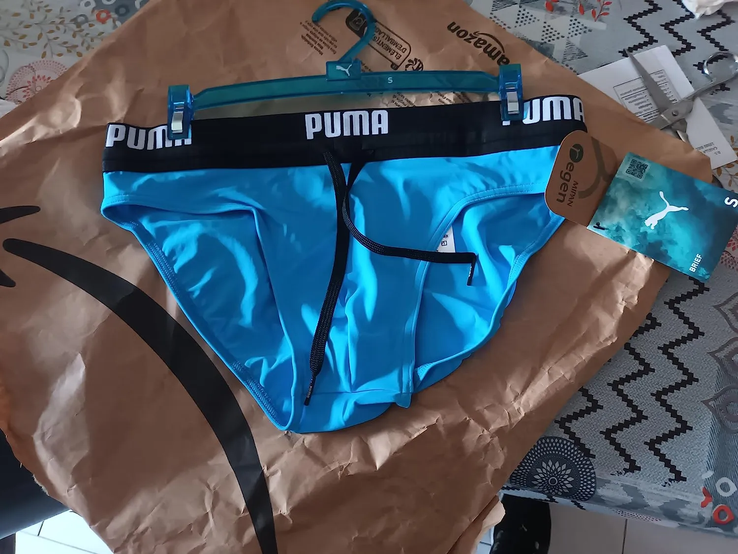 PUMA costume slip uomo cloro resistente blu