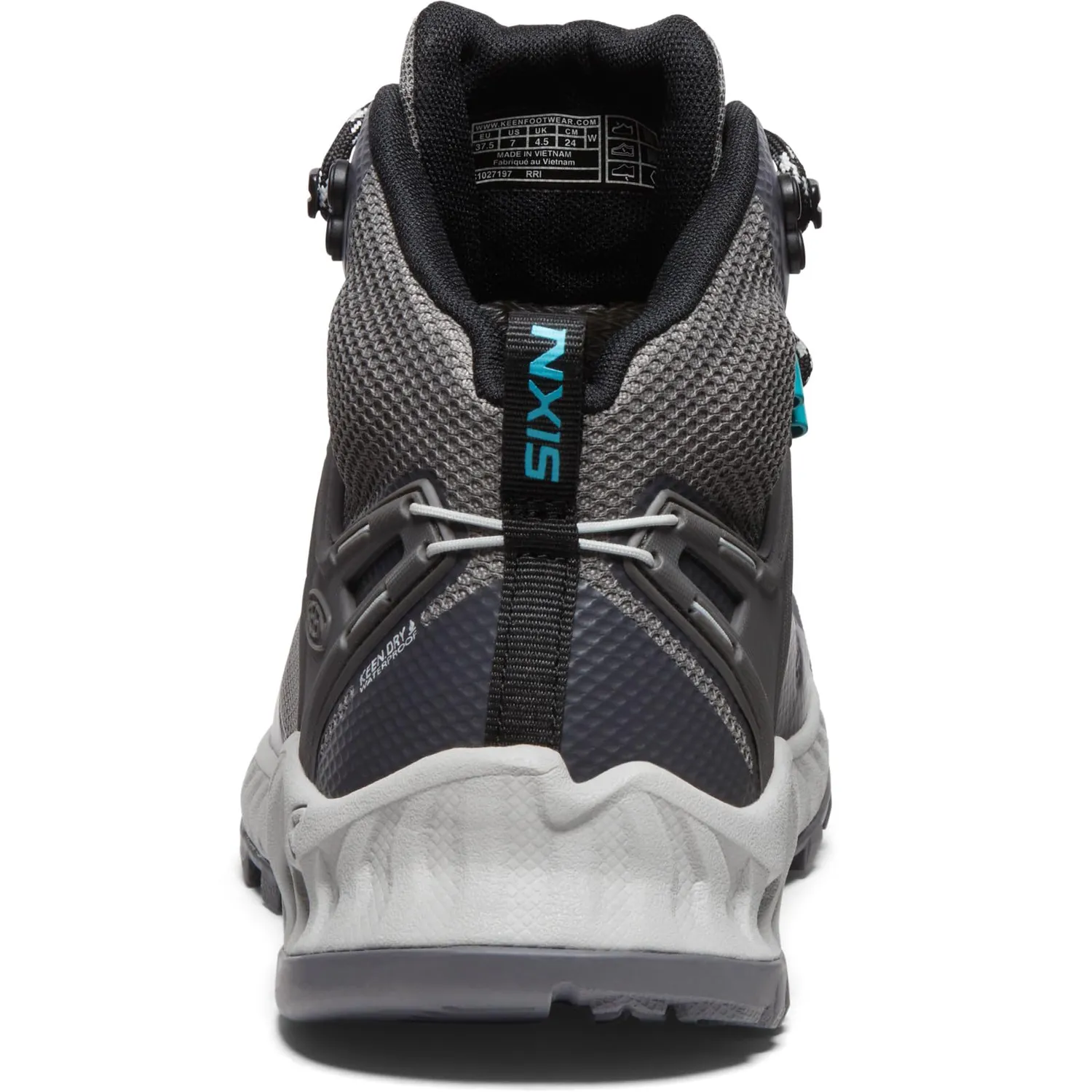 Keen Nxis Evo Mid scarponi trekking donna impermeabili grigio