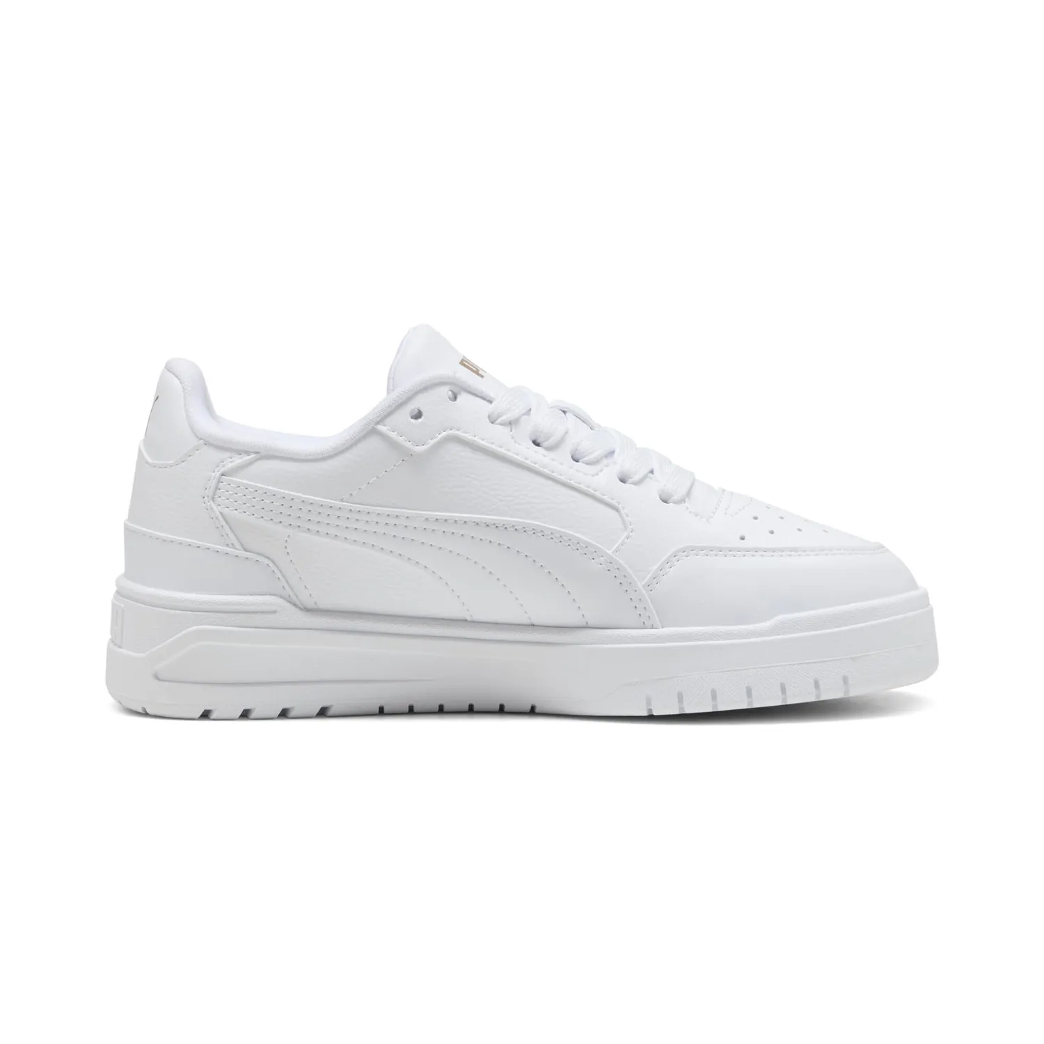 Puma Shuffle Downtown sneakers ragazzi bianche oro